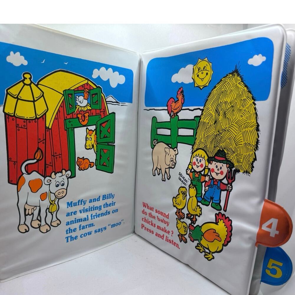 Muffy’s & Billy’s Read N Play Activity Book, Vintage, Baby Soft Book, Learning - Picture 5 of 11